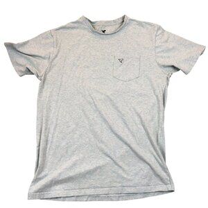 Birddogs Mens T-Shirt Large Short Sleeve Casual Blue Pullover Pocket Tee Knit